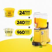 Limonata Şerbetlik Slush12.Y Makine +Limmo Limonata Klasik 2 LT x 24 (Adet)