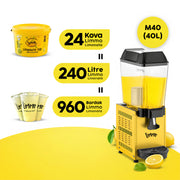 Slush12.Y 12 LT Machine + Limmo Classic Lemonade 2 LT x 24 (Units)