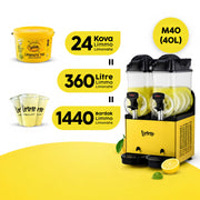 Slush 24.Y 12+12 LT Makine + Limmo Limonata Klasik 2 LT x 24 (Adet)