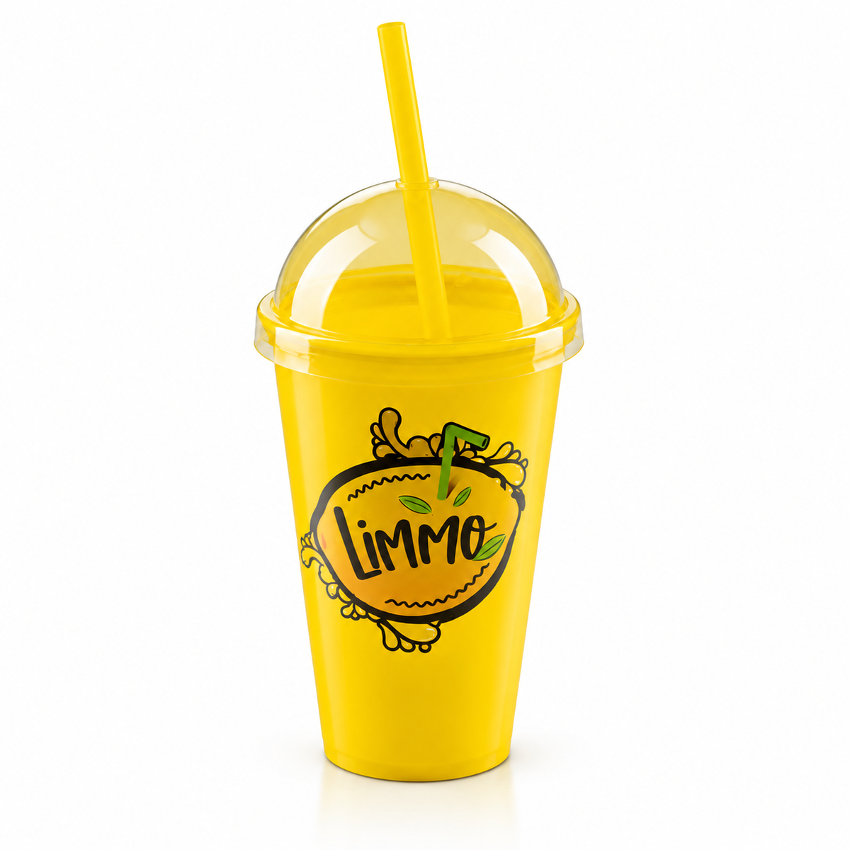 Trinkbecher mit Strohhalm
