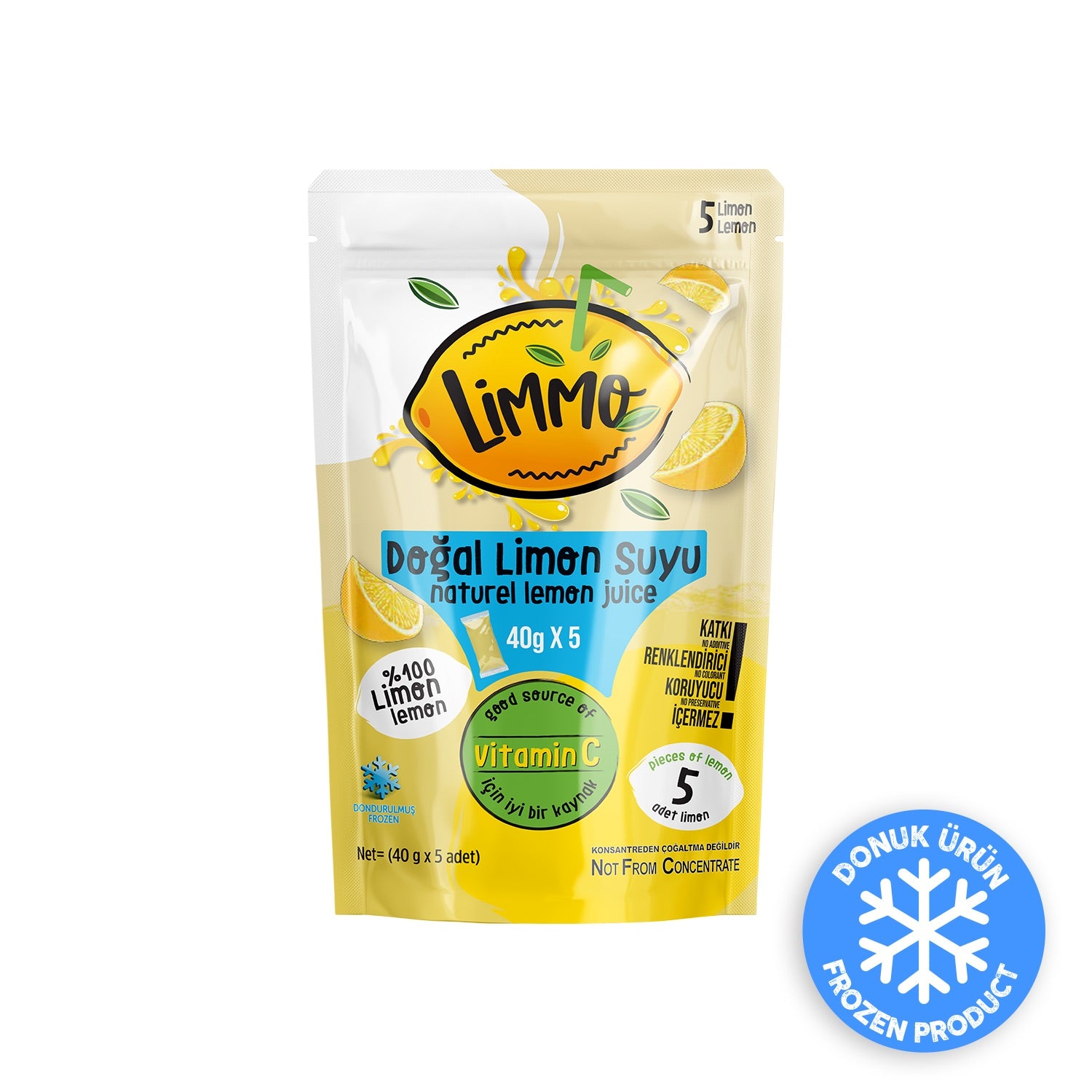 Limmo Zitronensaft 40 g x 5 Sticks 200 ML