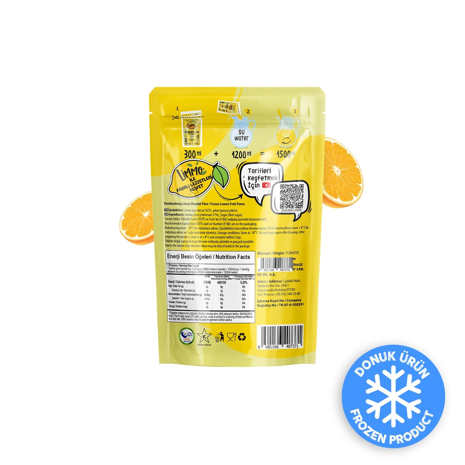 Limmo Limonata Portakallı 300 ML