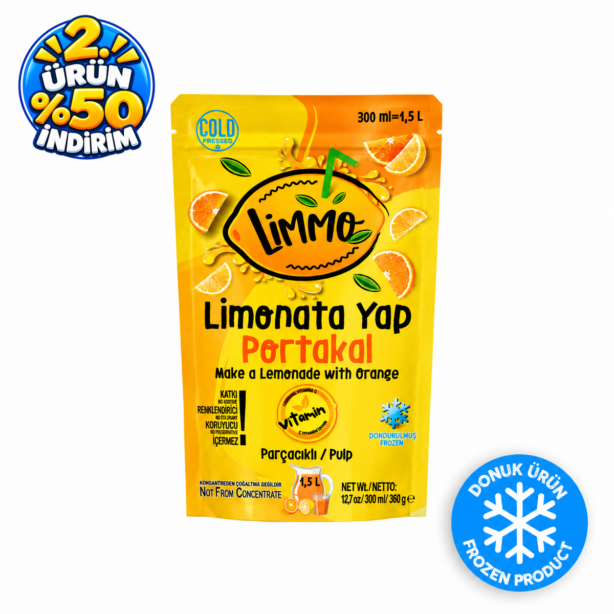 Limmo Portakallı Limonata 300 ML