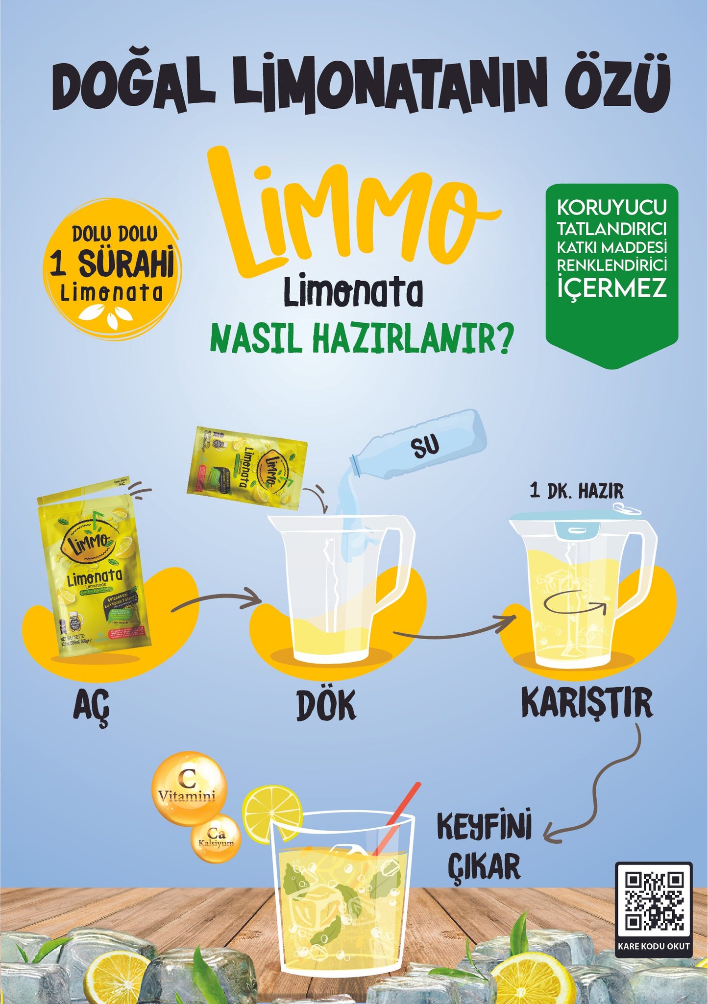 Limmo Limonata Klasik 300 ML x 12 (Adet)